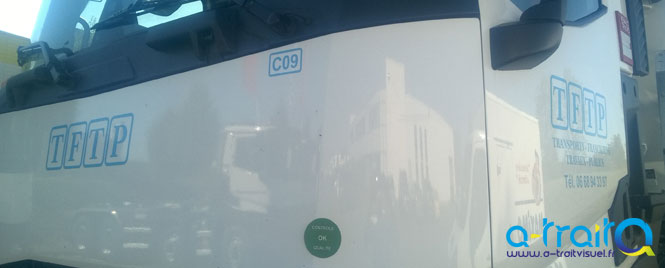 Marquage adhésif flotte de camions TFTP