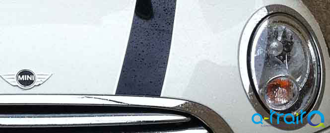 Bandes adhésives noires brillantes MINI