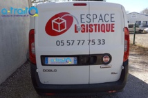 Flocage pub Espace Logistique sur Fiat Doblo