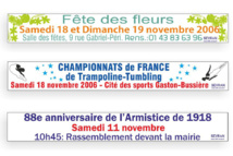 Calicots sur bâches Calicots sur bâches