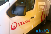 Marquage Véolia sur Renault trafic