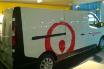 Marquage Véolia sur Renault trafic