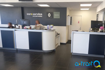 Signalétique comptoir Renault Dacia