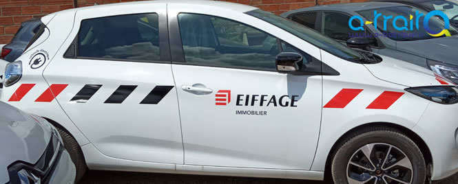 Marquage adhésif Eiffage Renault Zoé