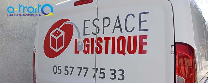 Flocage pub Espace Logistique sur Fiat Doblo