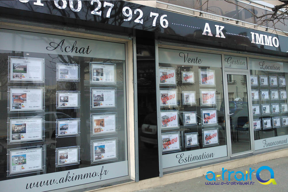 Pose adhésif vitrine Arcachon