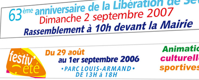 Calicots sur bâches Calicots sur bâches