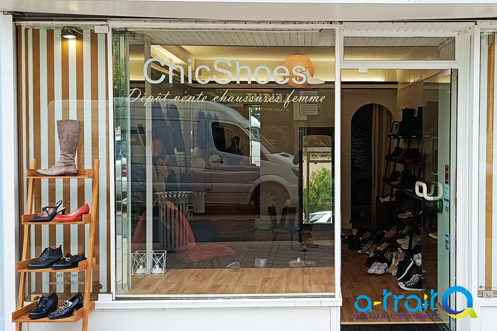 Publicité adhésive vitrine Arcachon