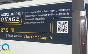 Publicité marquage véhicule Le Teich