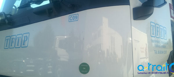 Marquage adhésif flotte de camions TFTP