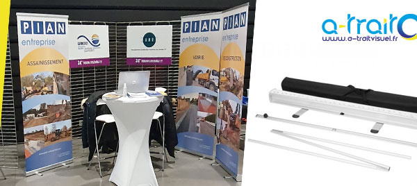Roll-up support aluminium