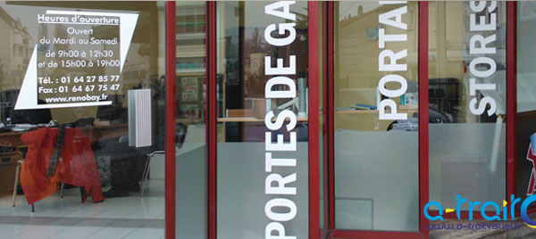 Flocage vitrine, enseigne et caisson lumineux
