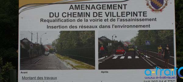 Panneau information chantier PVC alvéolaire
