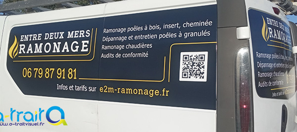 Publicité marquage véhicule Le Teich