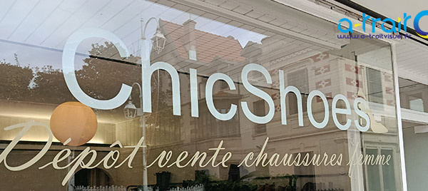 Publicité adhésive vitrine Arcachon