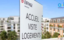 Panneau signalétique alu sur pied EIFFAGE Immobilier