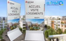 Panneau alu sur pied métallique EIFFAGE Immobilier