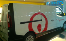 Marquage Véolia sur Renault trafic